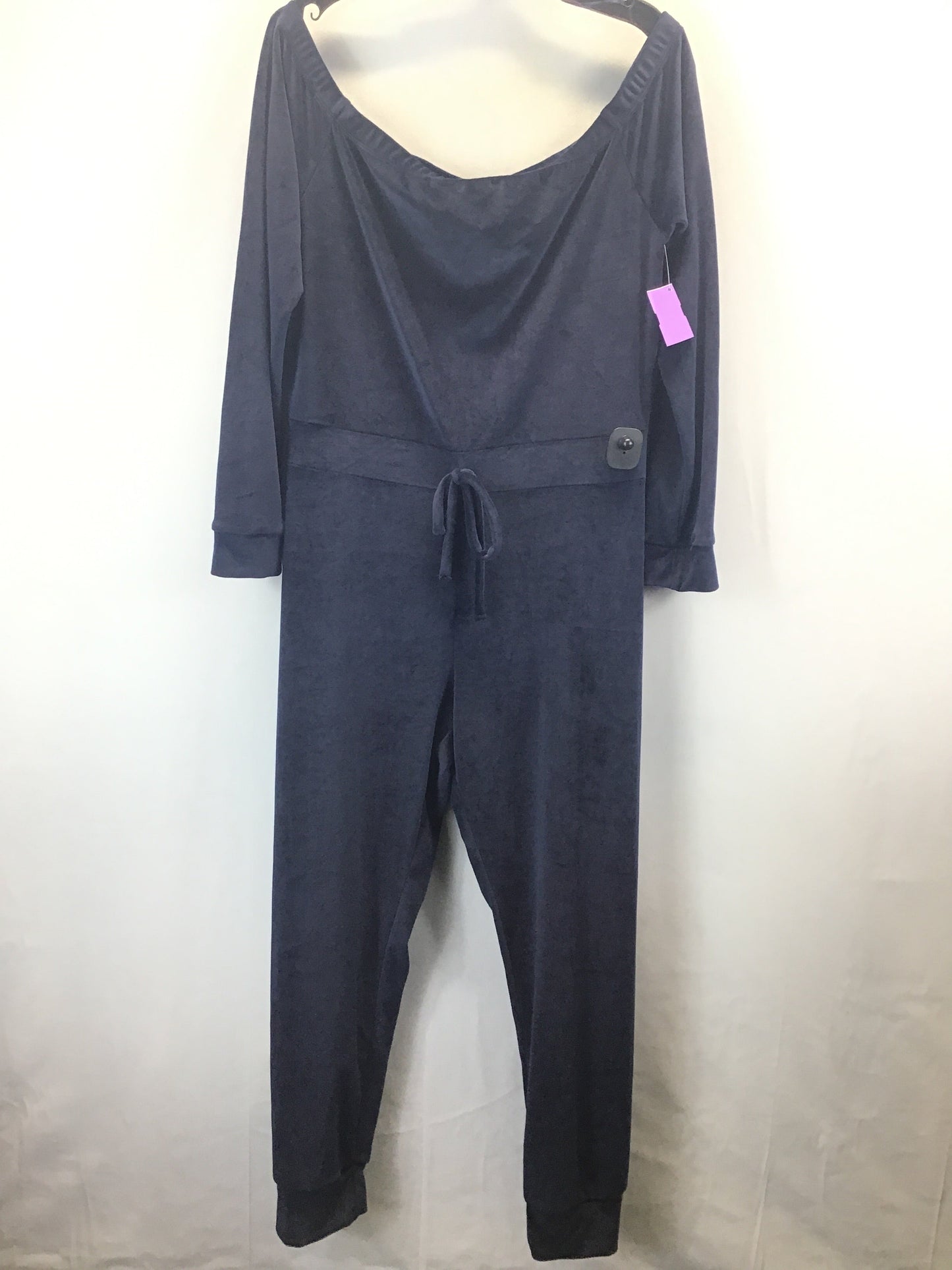 Jumpsuit By Fashion Nova In Navy, Size: 2x