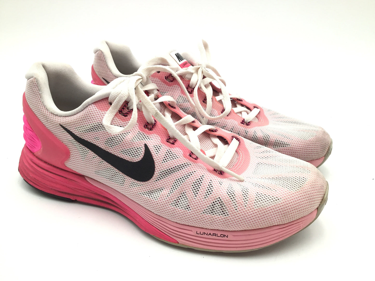 Shoes Athletic By Nike In Pink & White, Size: 8.5