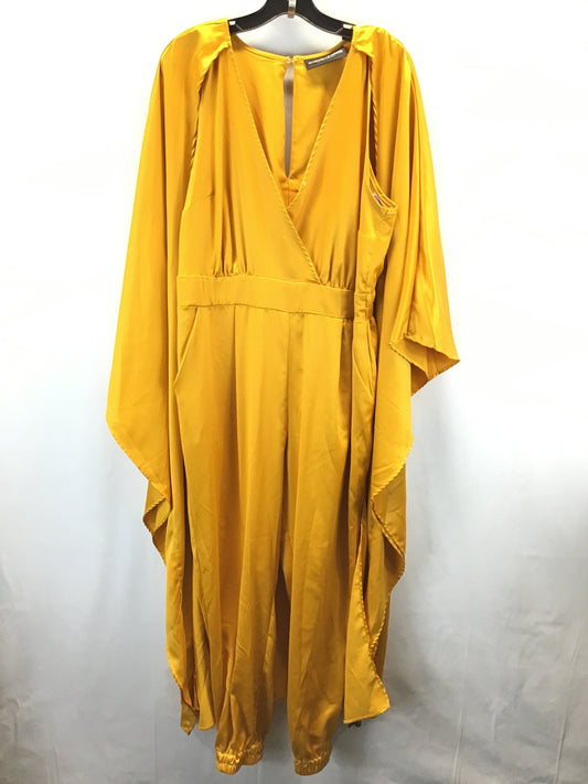 Jumpsuit By New York And Co In Gold & Yellow, Size: L