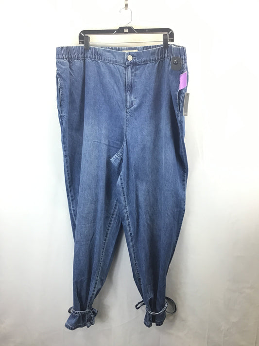 Jeans Wide Leg By Eloquii In Blue Denim, Size: 24