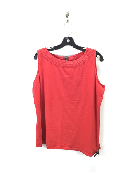 Top Sleeveless By Talbots In Red, Size: 1x