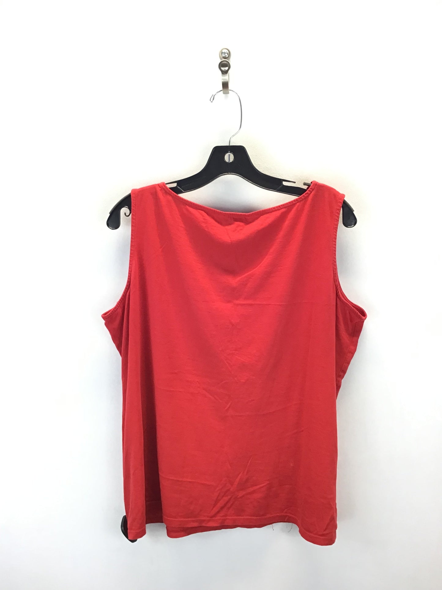 Top Sleeveless By Talbots In Red, Size: 1x