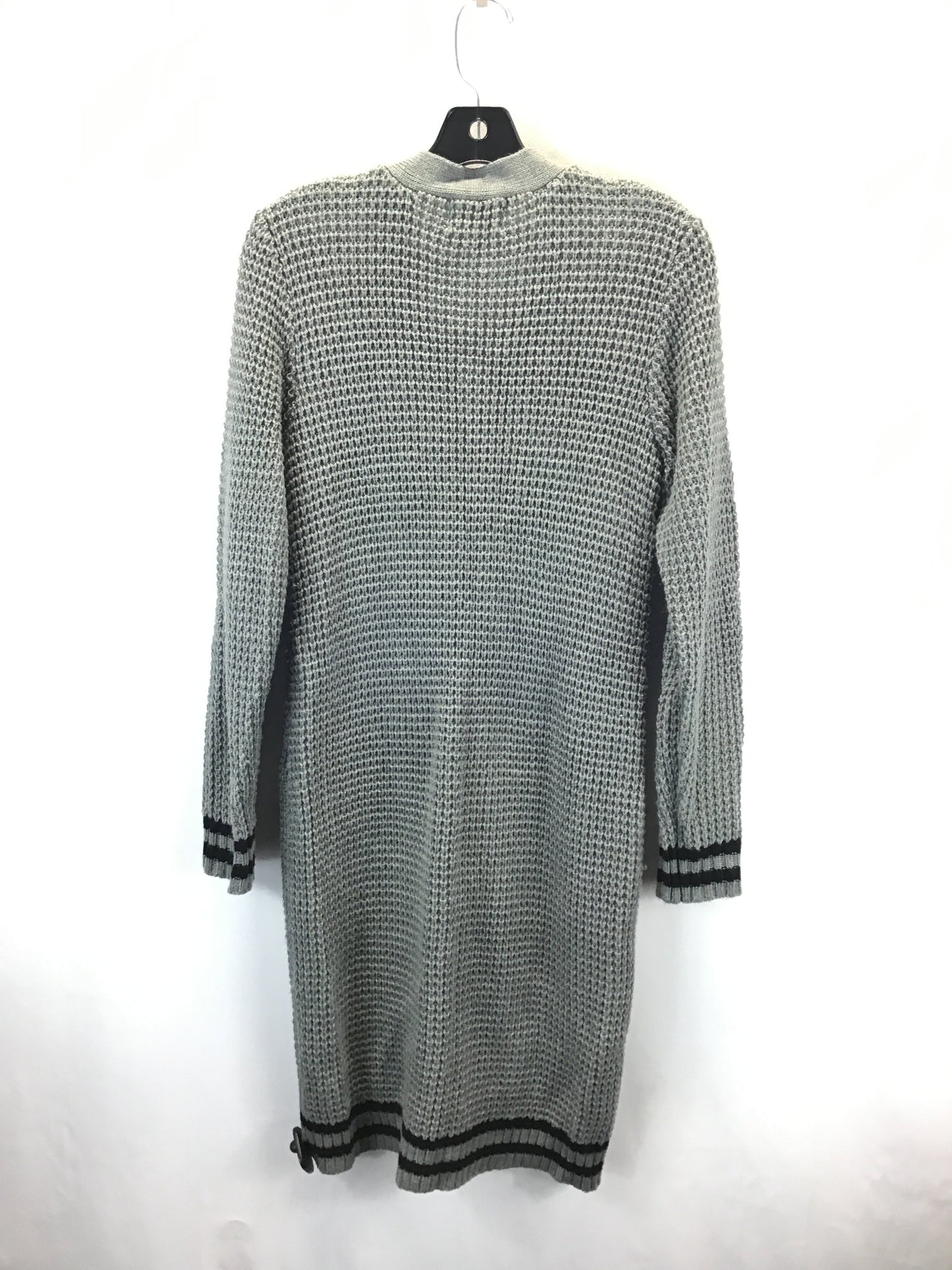 Sweater Cardigan By Olive And Oak In Black & Grey, Size: M