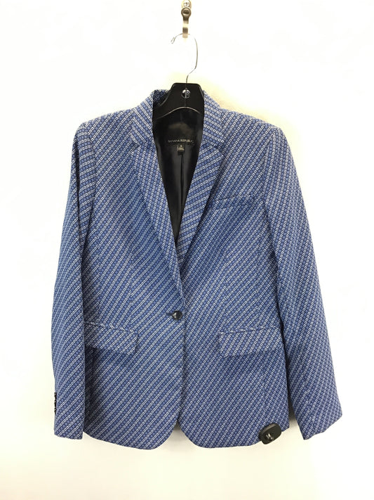 Blazer By Banana Republic In Blue & White, Size: S