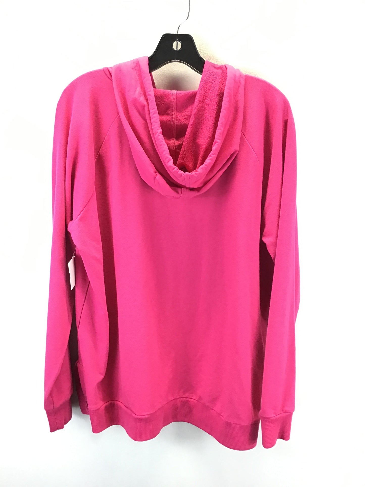 Athletic Sweatshirt Hoodie By Michael By Michael Kors In Pink, Size: Xl