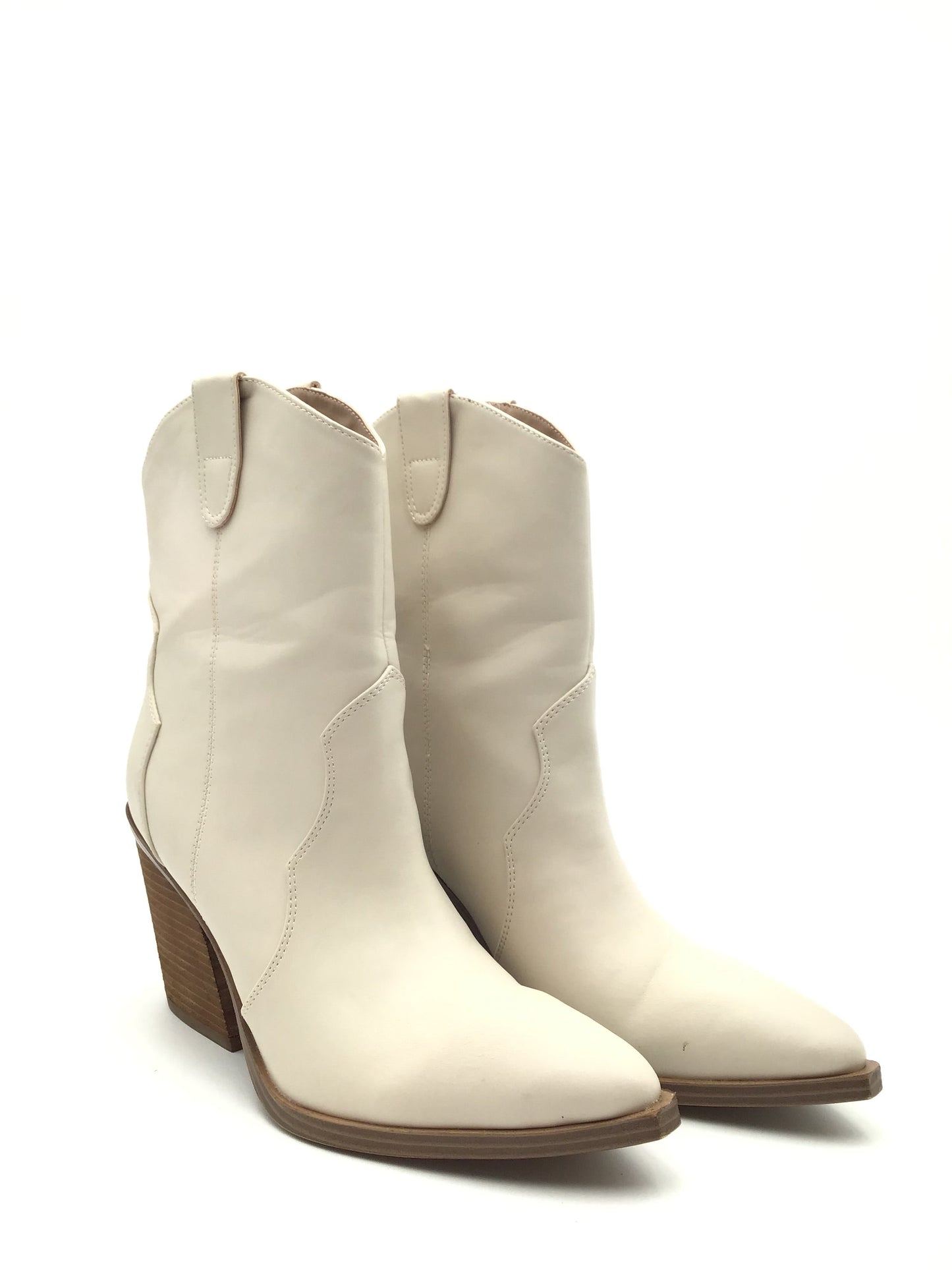 Boots Western By Steve Madden In Cream, Size: 11