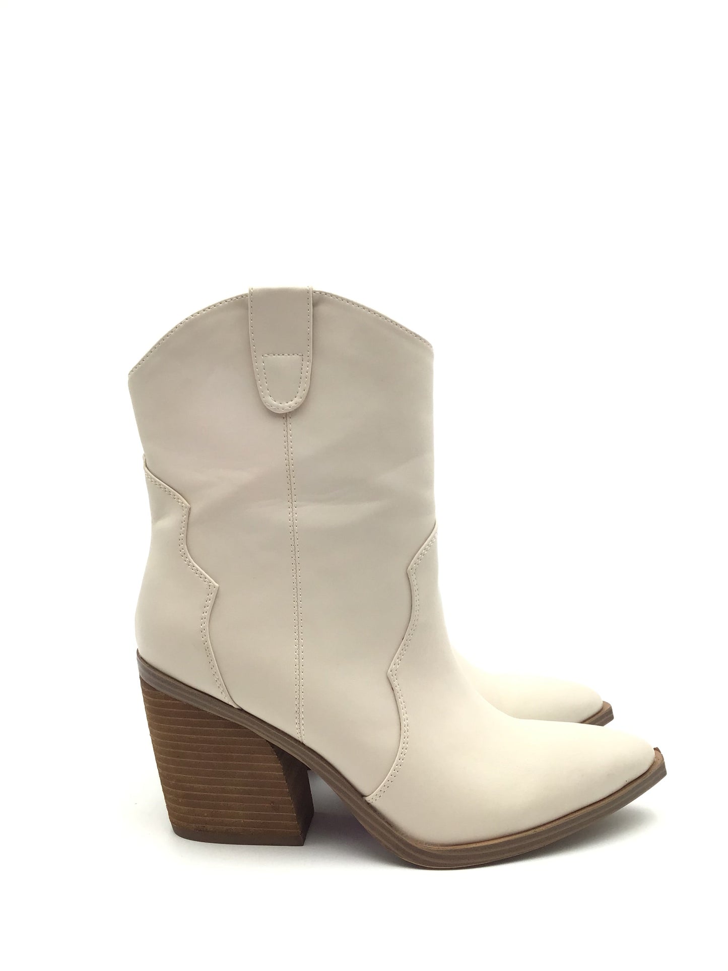 Boots Western By Steve Madden In Cream, Size: 11