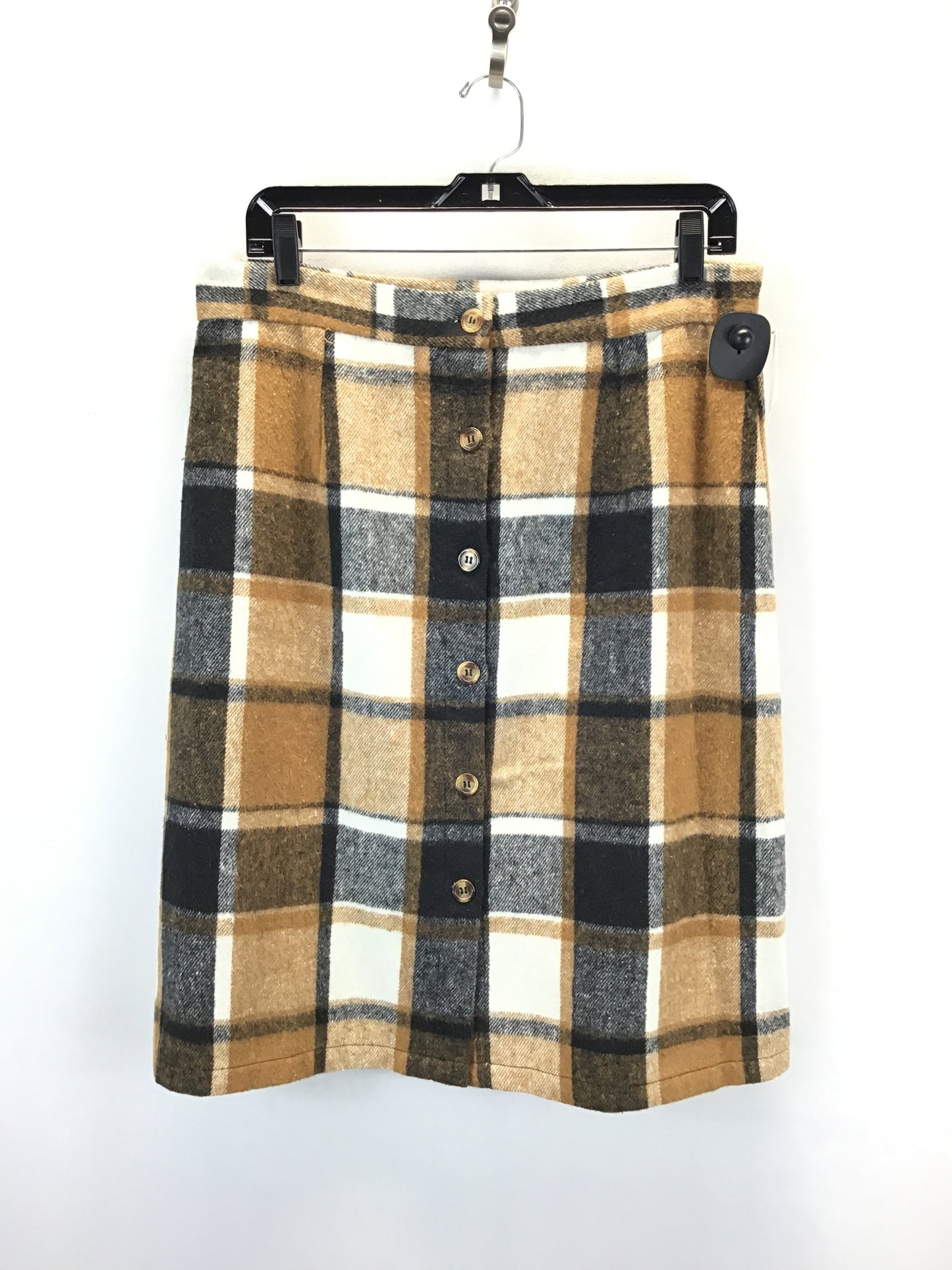 Skirt Midi By Clothes Mentor In Plaid Pattern, Size: Xl