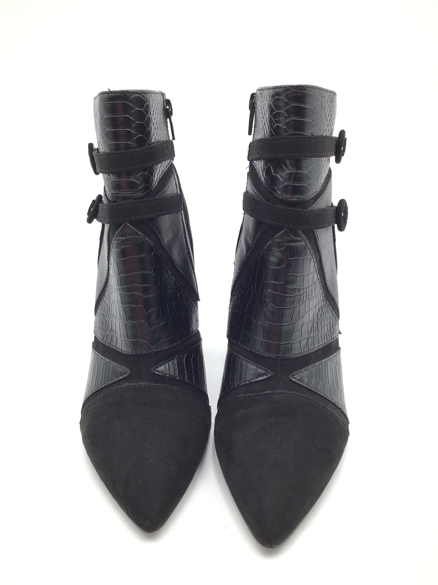 Shoes Heels Block By Just Fab In Black, Size: 12