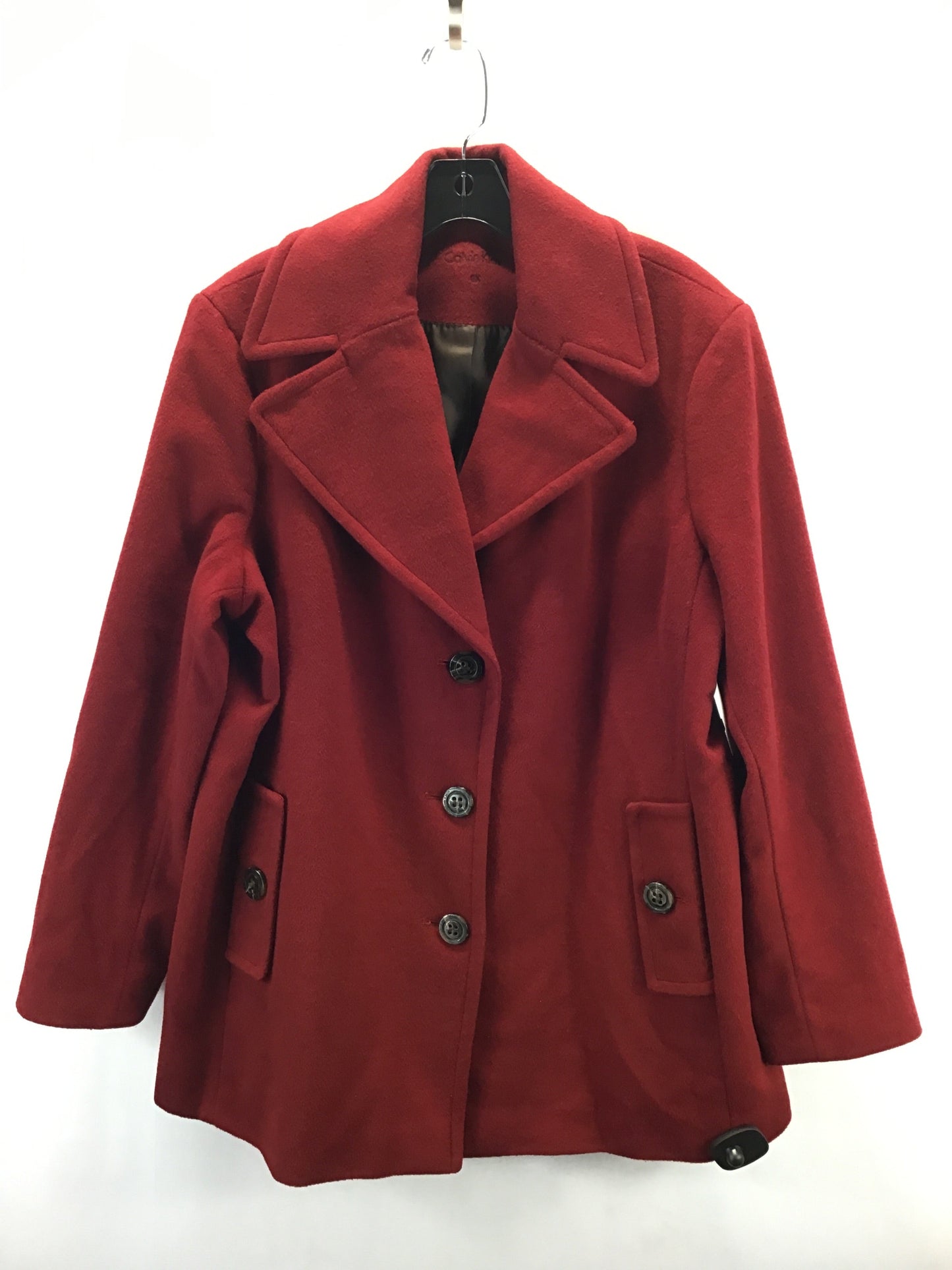 Coat By Calvin Klein In Red, Size: Xl