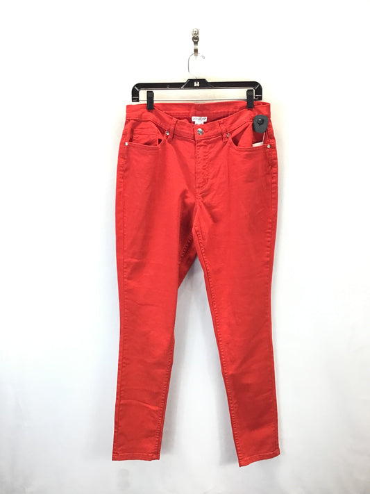 Jeans Skinny By Venus In Red Denim, Size: 12