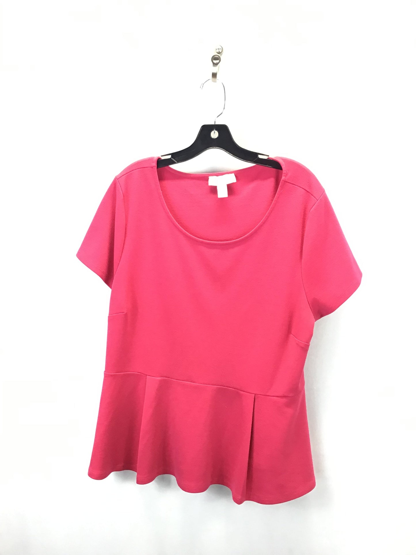 Top Short Sleeve Basic By Forever 21 In Pink, Size: 3x