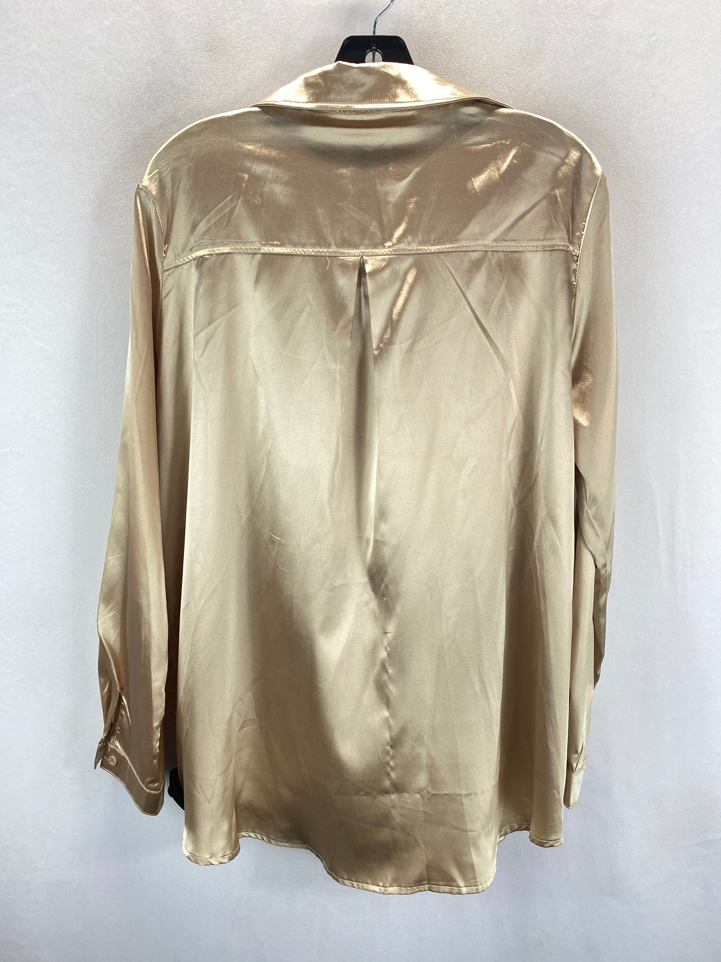 Gold Top Long Sleeve Pretty Little Thing, Size L