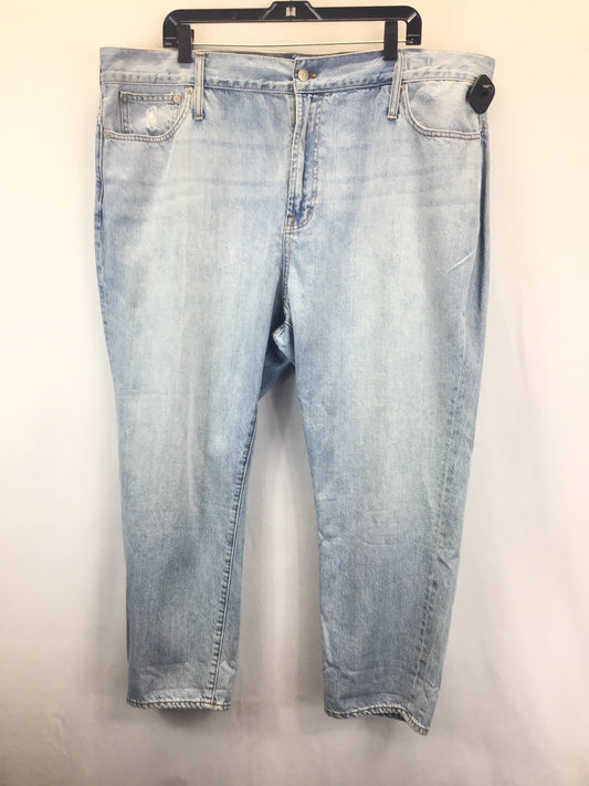 Blue Denim Jeans Wide Leg Madewell, Size 3x