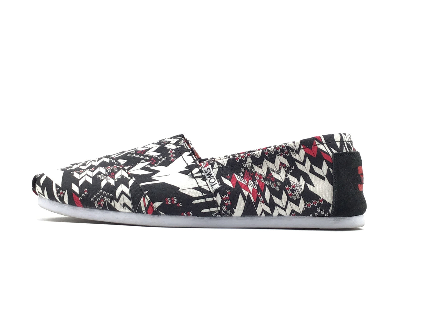 Shoes Sneakers By Toms In Black & Red, Size: 8