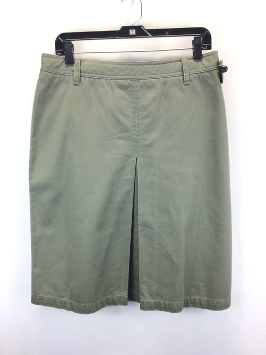 Skirt Midi By Christopher And Banks In Green, Size: L