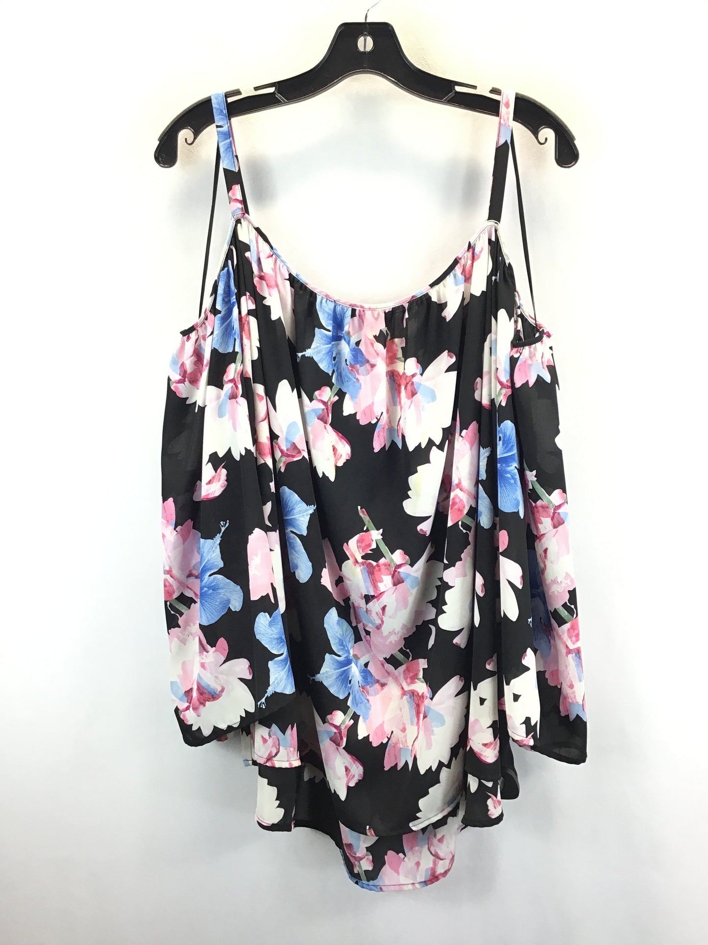 Floral Print Top 3/4 Sleeve Vince Camuto, Size 2x