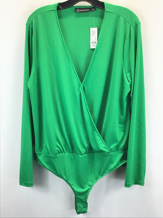 Green Bodysuit New York And Co, Size Xl