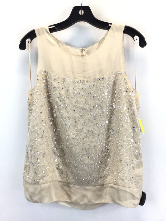 Top Sleeveless By Ann Taylor In Beige, Size: M