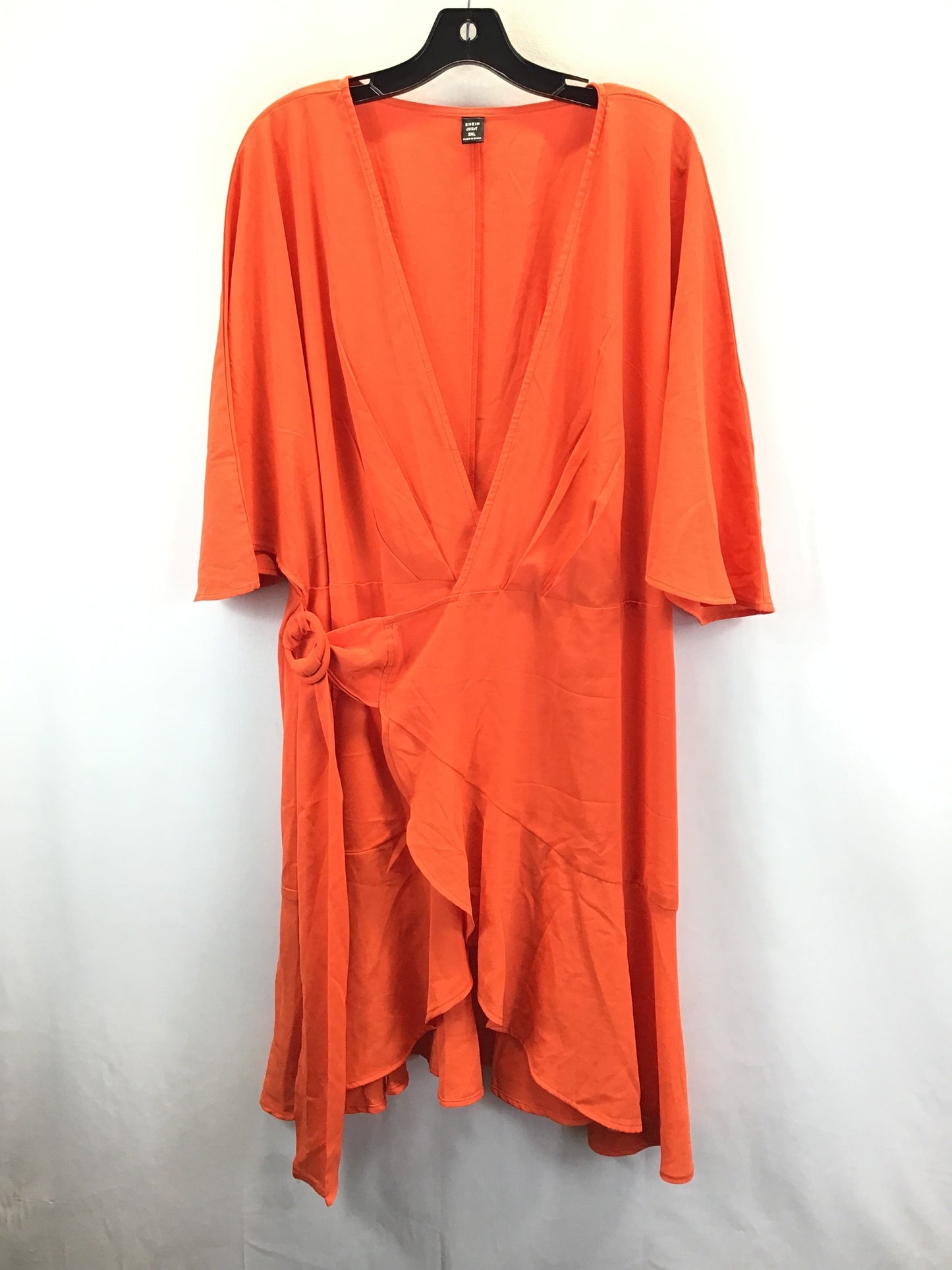 Orange Dress Casual Short Shein, Size 3x