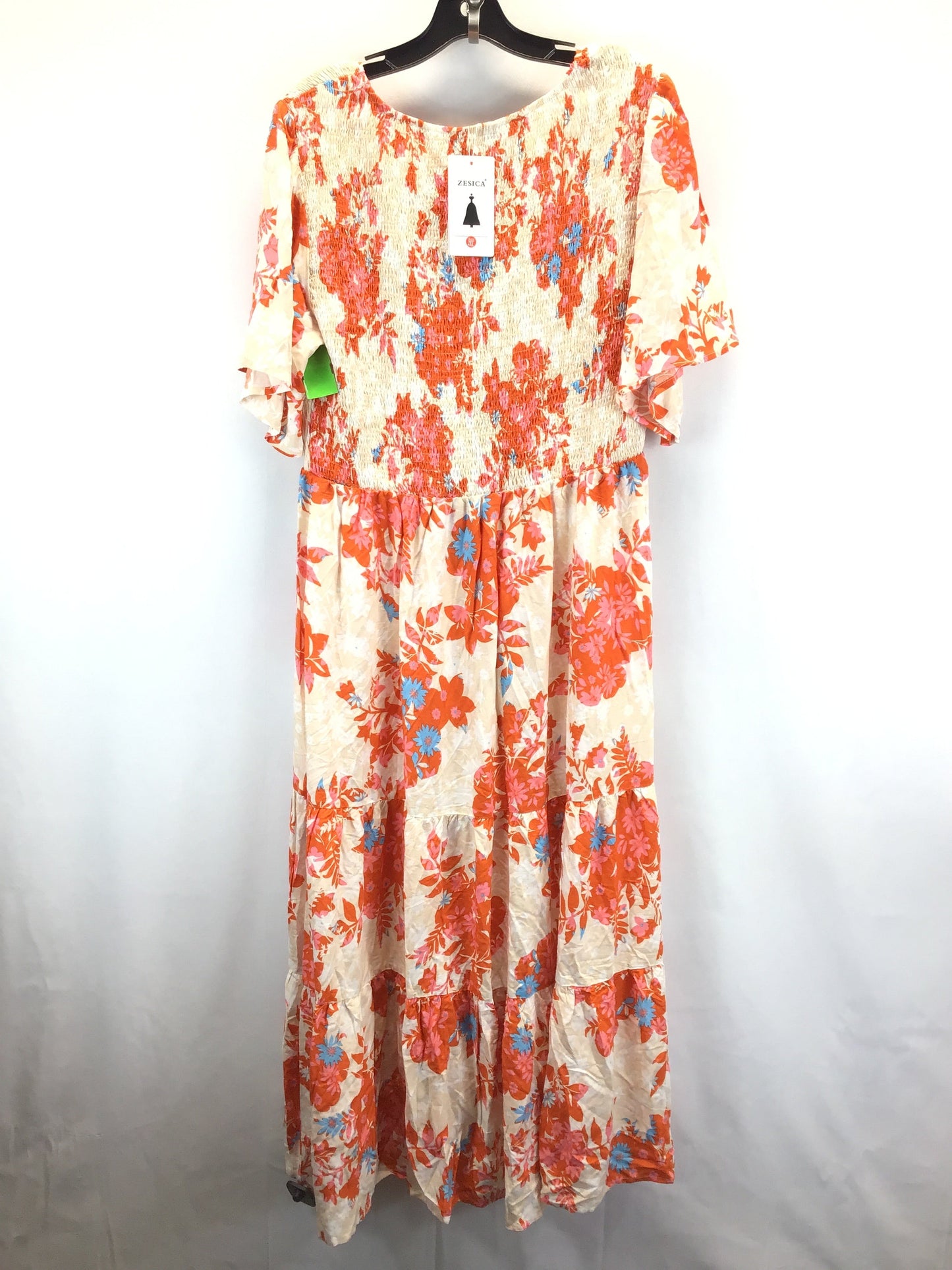 Floral Print Dress Casual Maxi Clothes Mentor, Size 2x