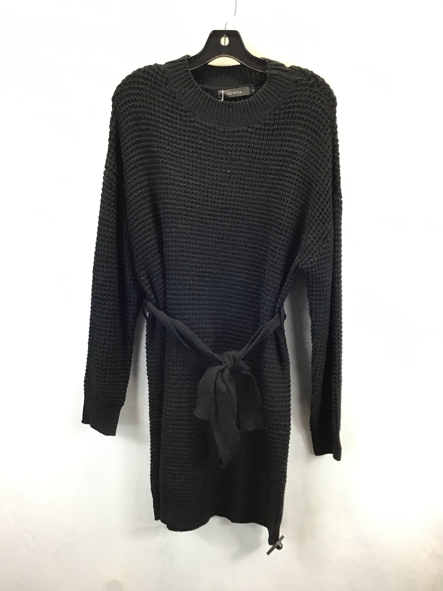 Dress Sweater By Clothes Mentor In Black, Size: L