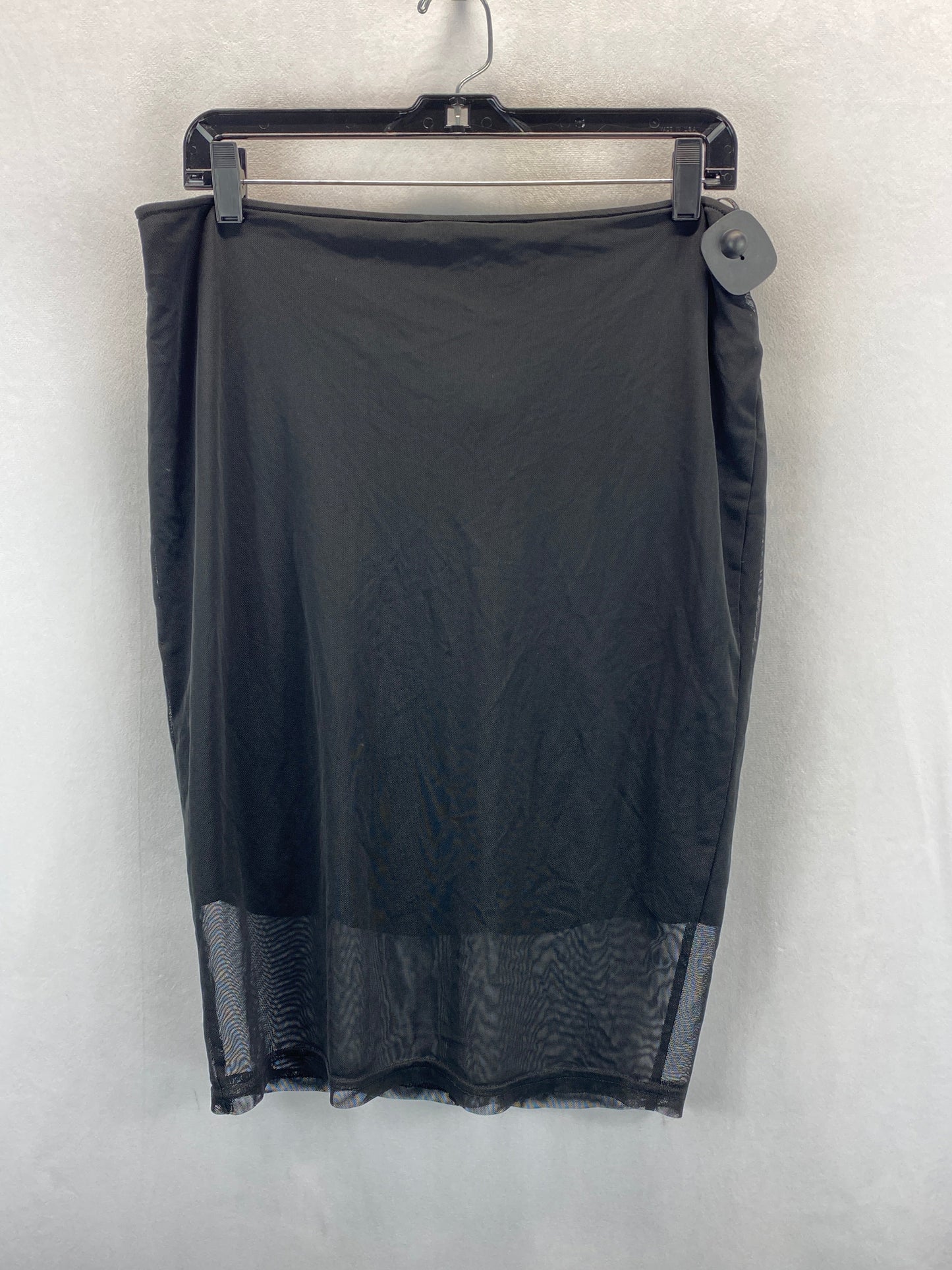 Black Skirt Midi Forever 21, Size 1x