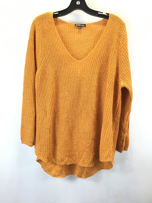 Sweater By Charlotte Russe In Orange, Size: 1x