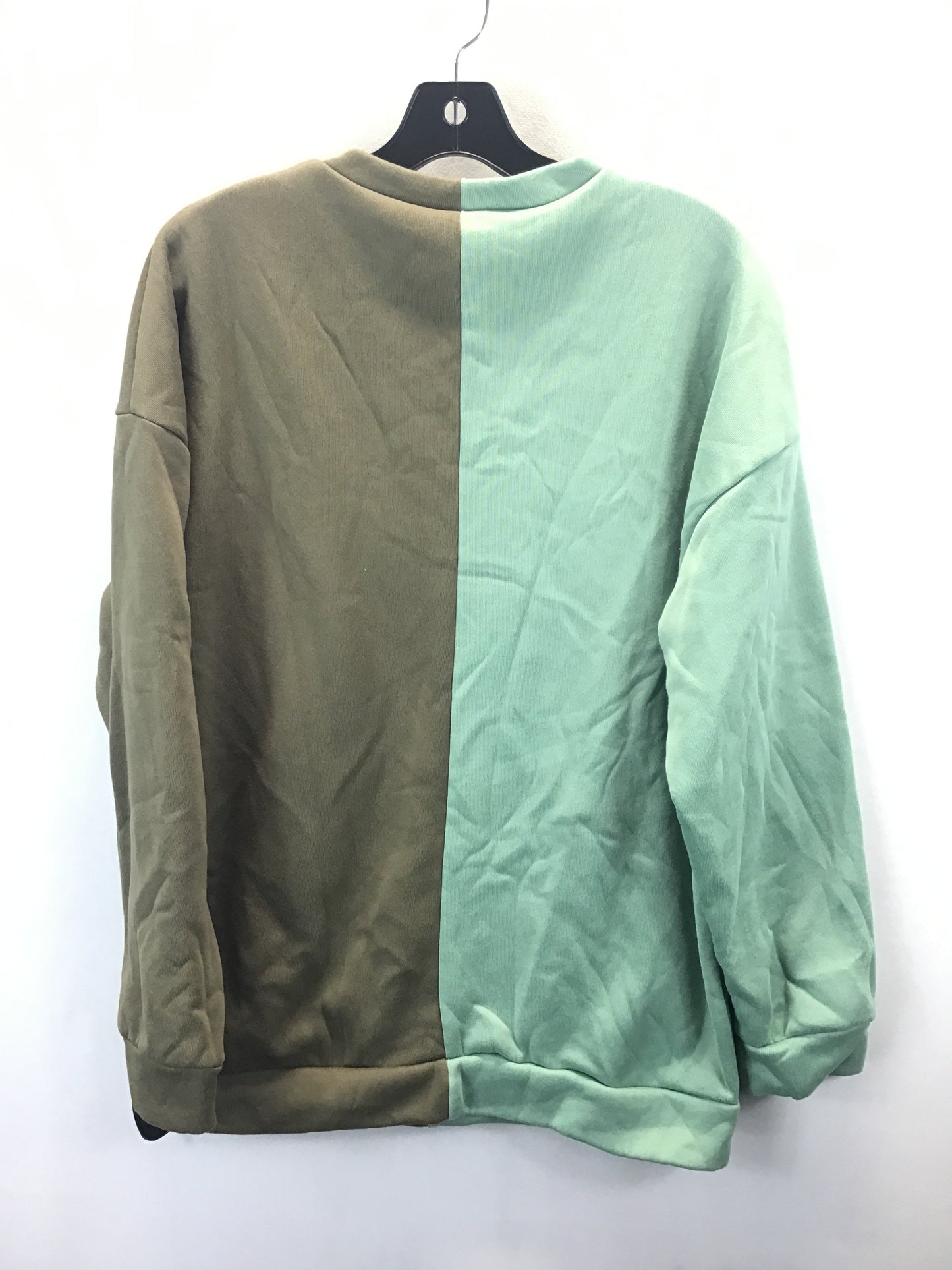 Top Long Sleeve By Shein In Green, Size: M