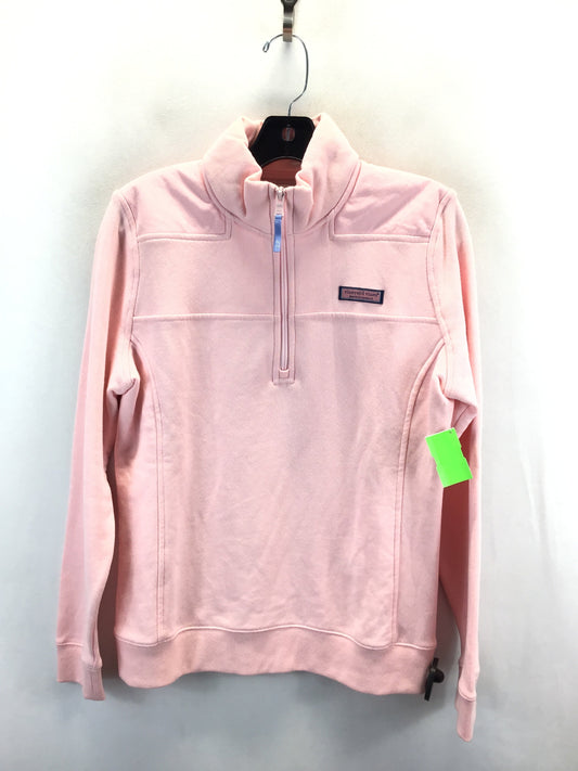 Sweatshirt Collar By Vineyard Vines In Pink, Size: S