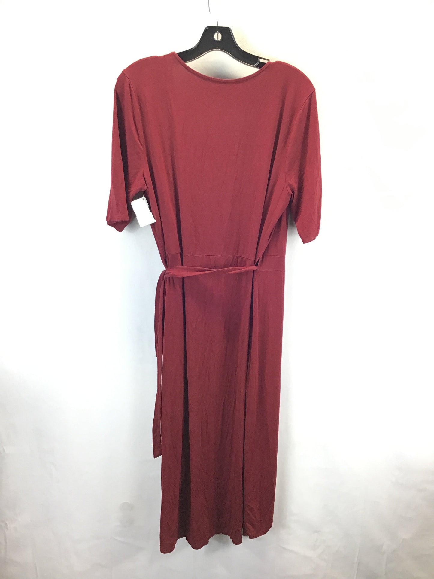 Dress Casual Midi By Merona In Red, Size: Xl