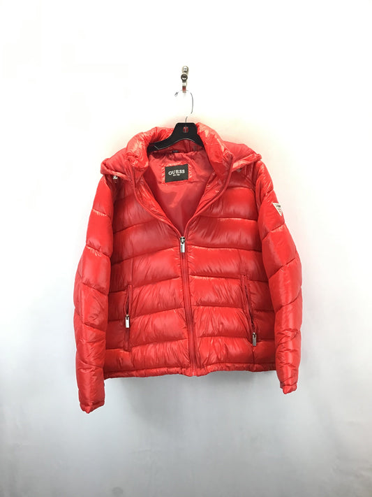 Coat Puffer & Quilted By Guess In Red, Size: Xxl