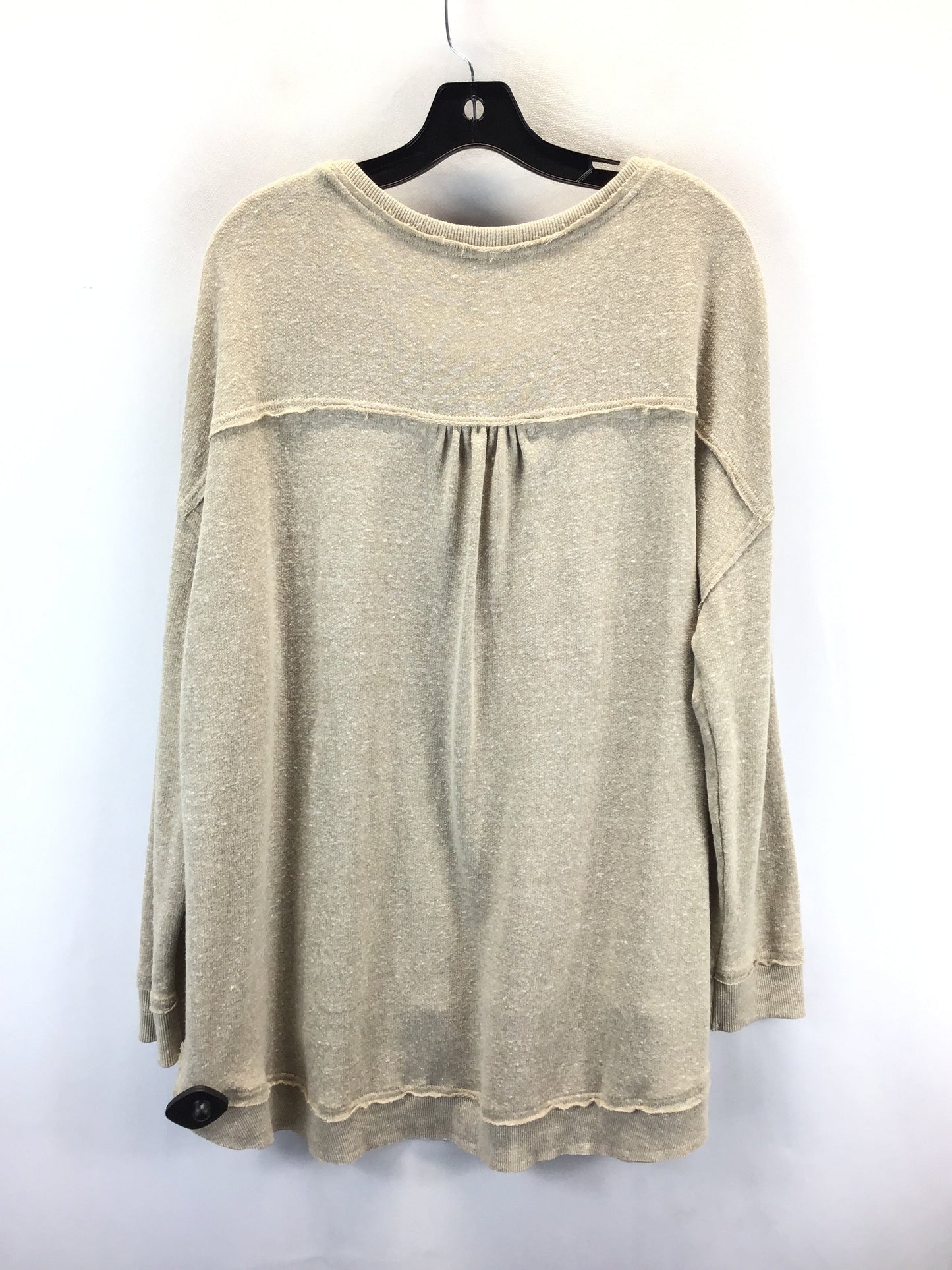 Top Long Sleeve By Z Supply In Tan, Size: Xl