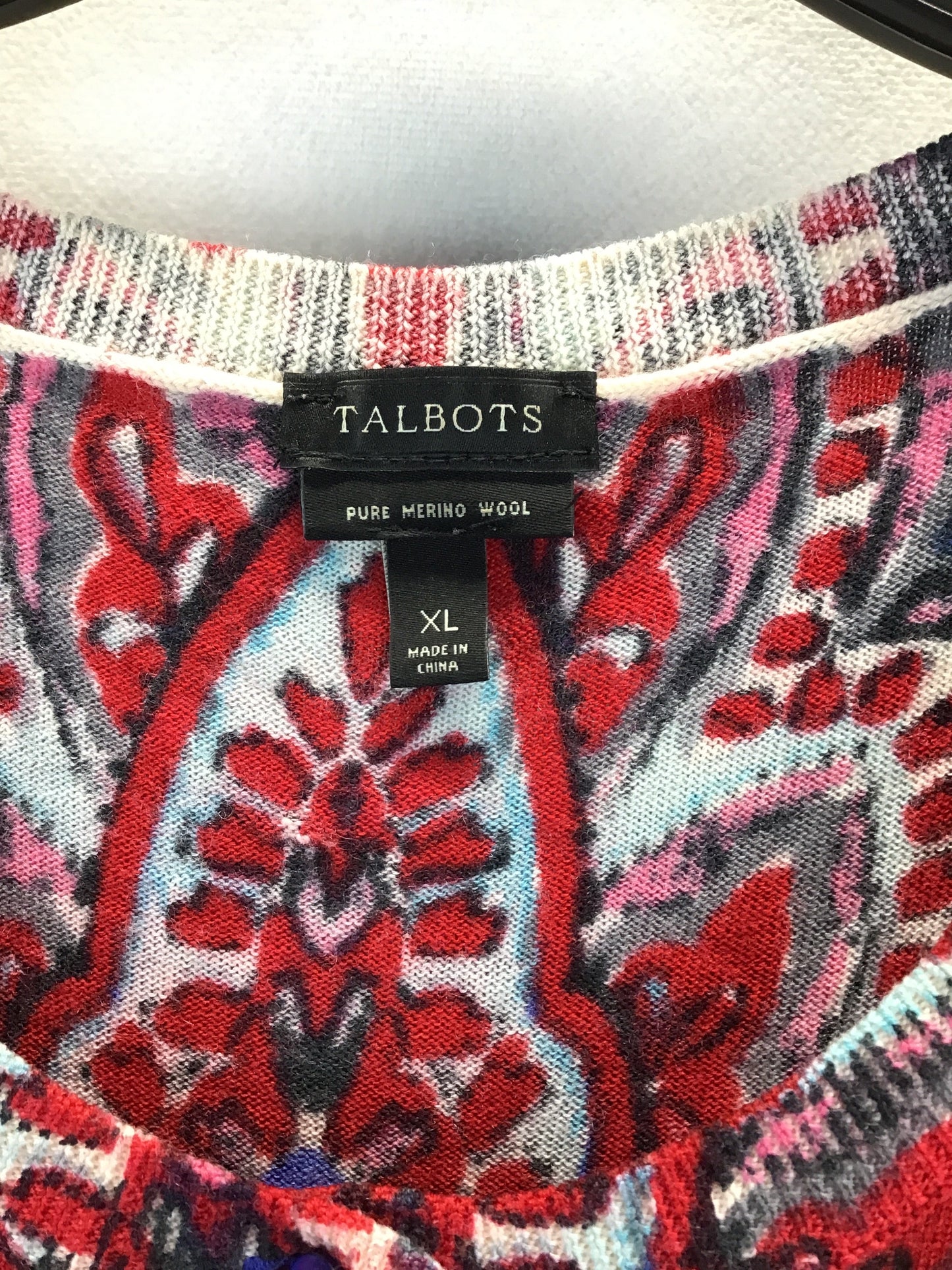 Cardigan By Talbots In Multi-colored, Size: Xl