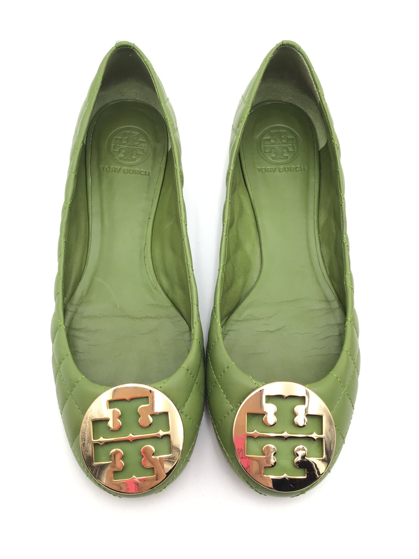 Shoes Flats By Tory Burch In Green, Size: 9