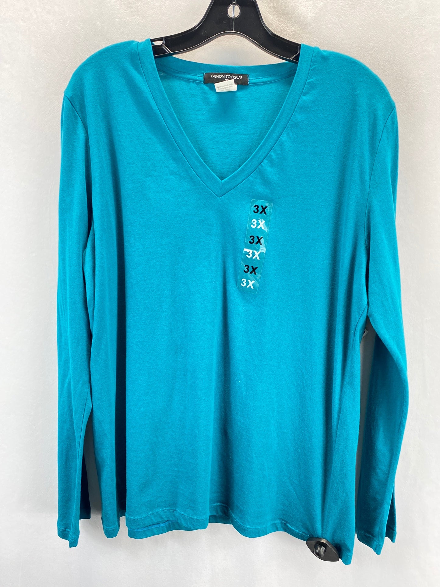 Top Long Sleeve Basic By Fashion To Figure  Size: 3x