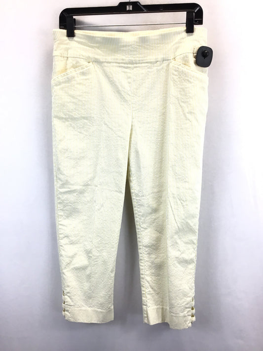 Yellow Pants Cropped Chicos, Size 1 / M