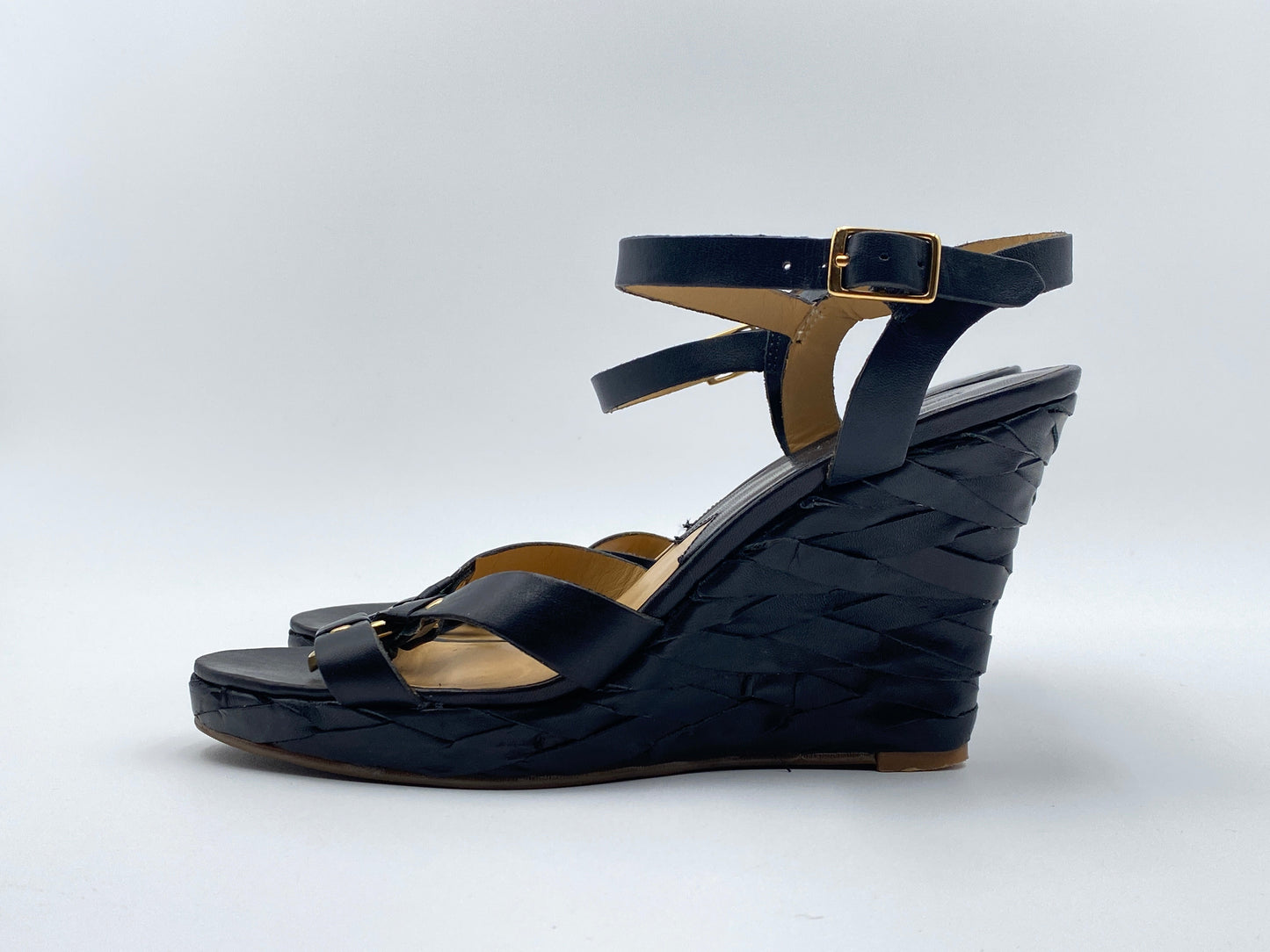 Black Shoes Heels Block Michael Kors, Size 7
