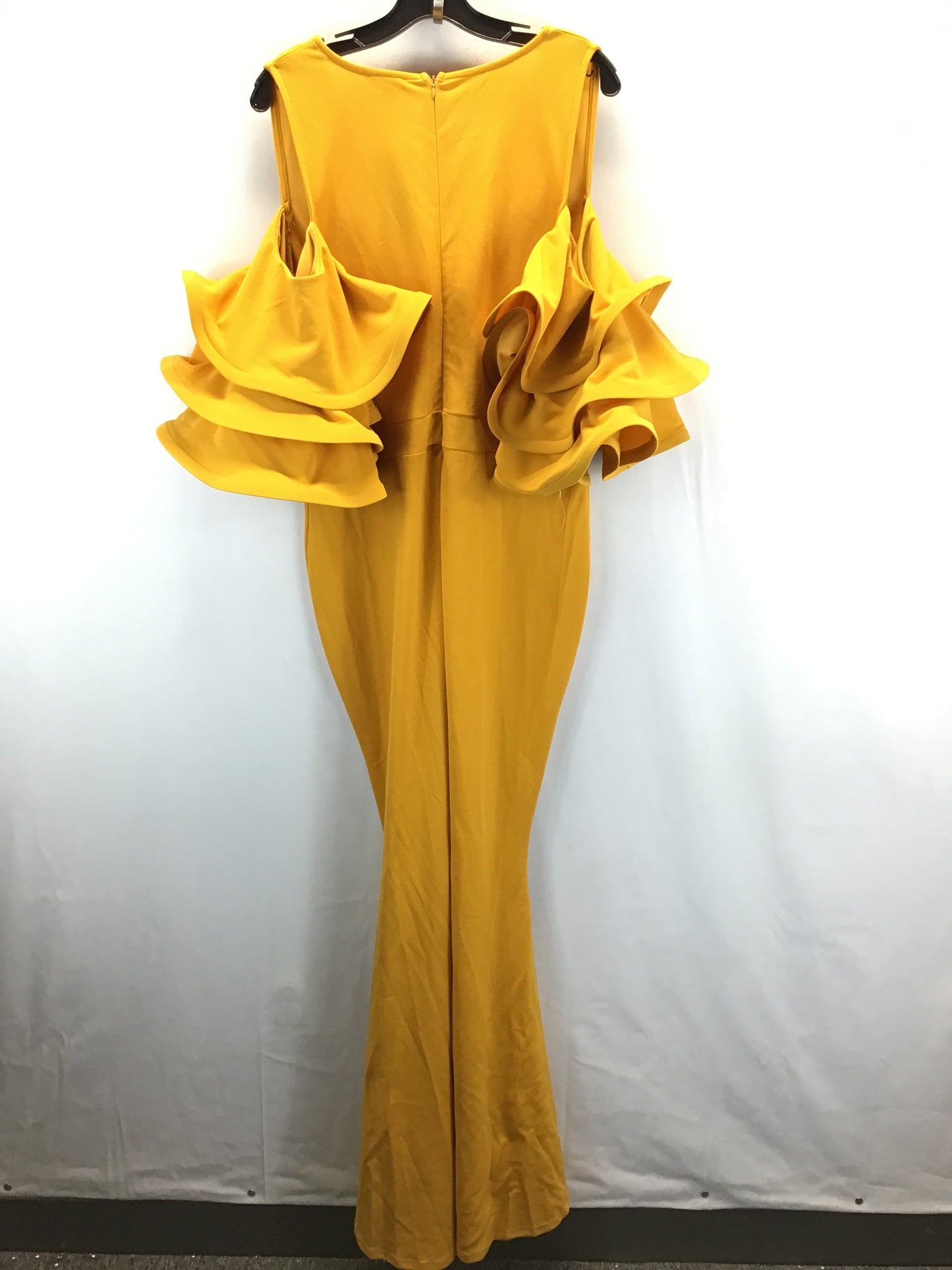 Yellow Dress Party Long Fashion Nova, Size 2x