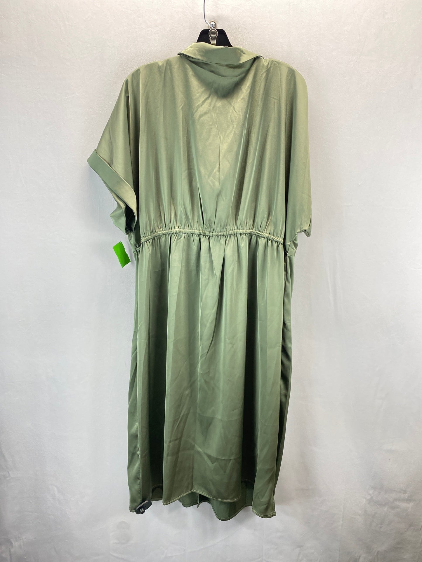 Dress Casual Midi By Shein In Green, Size: 3x