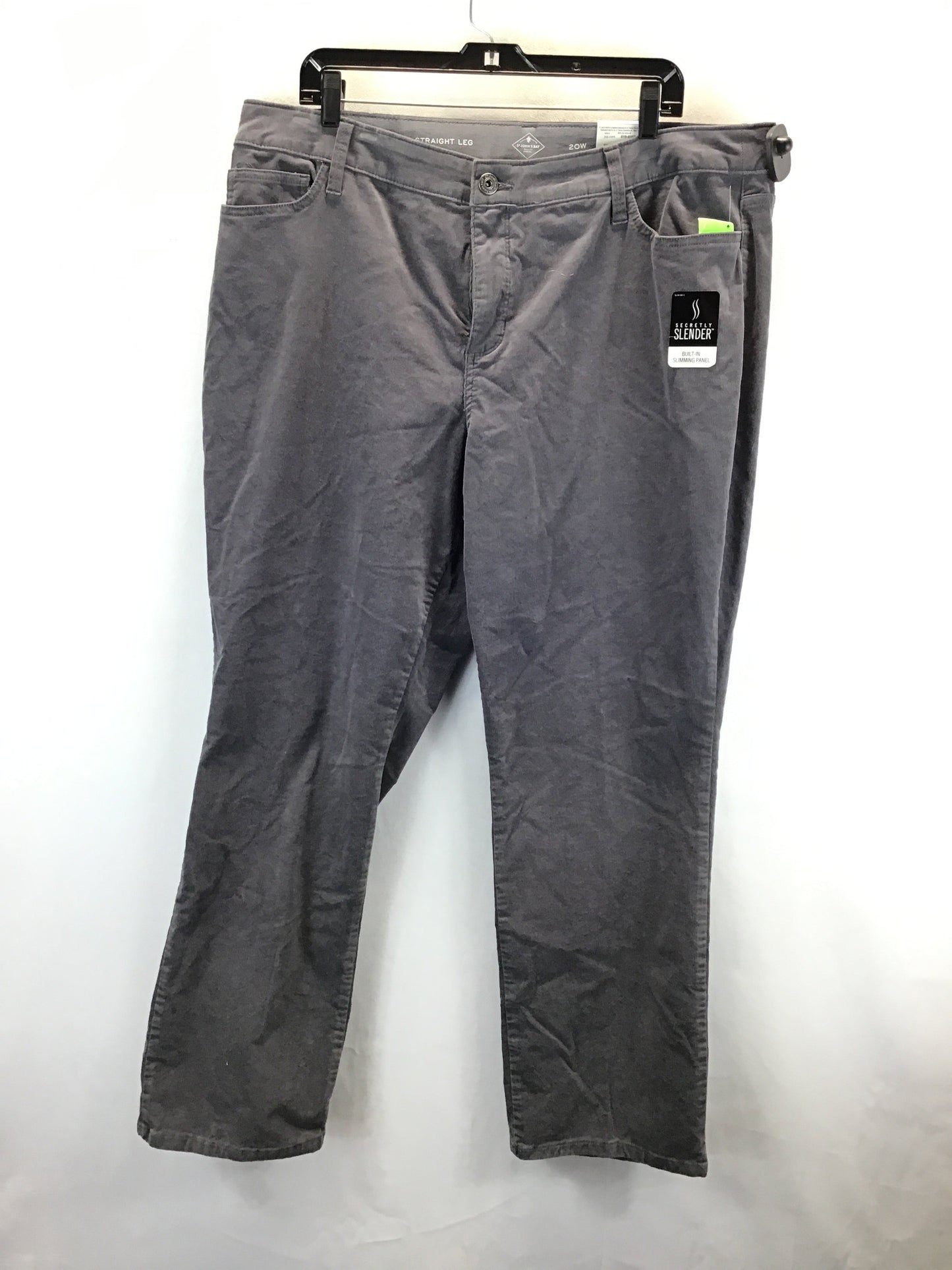 Pants Corduroy By St Johns Bay In Grey, Size: 20w