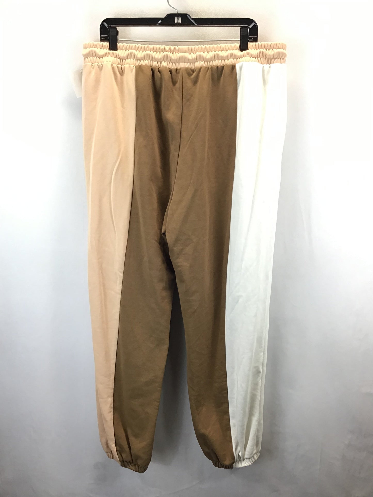 Athletic Pants 2pc By Fashion Nova In Brown & Pink, Size: 2x