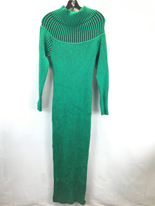 Dress Sweater By Fashion Nova In Green & Black, Size: 2x