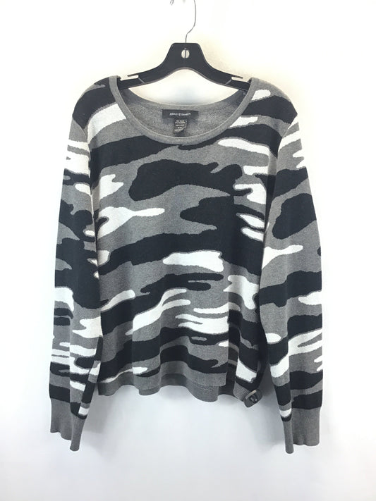 Sweater By Ashley Stewart In Camouflage Print, Size: 22