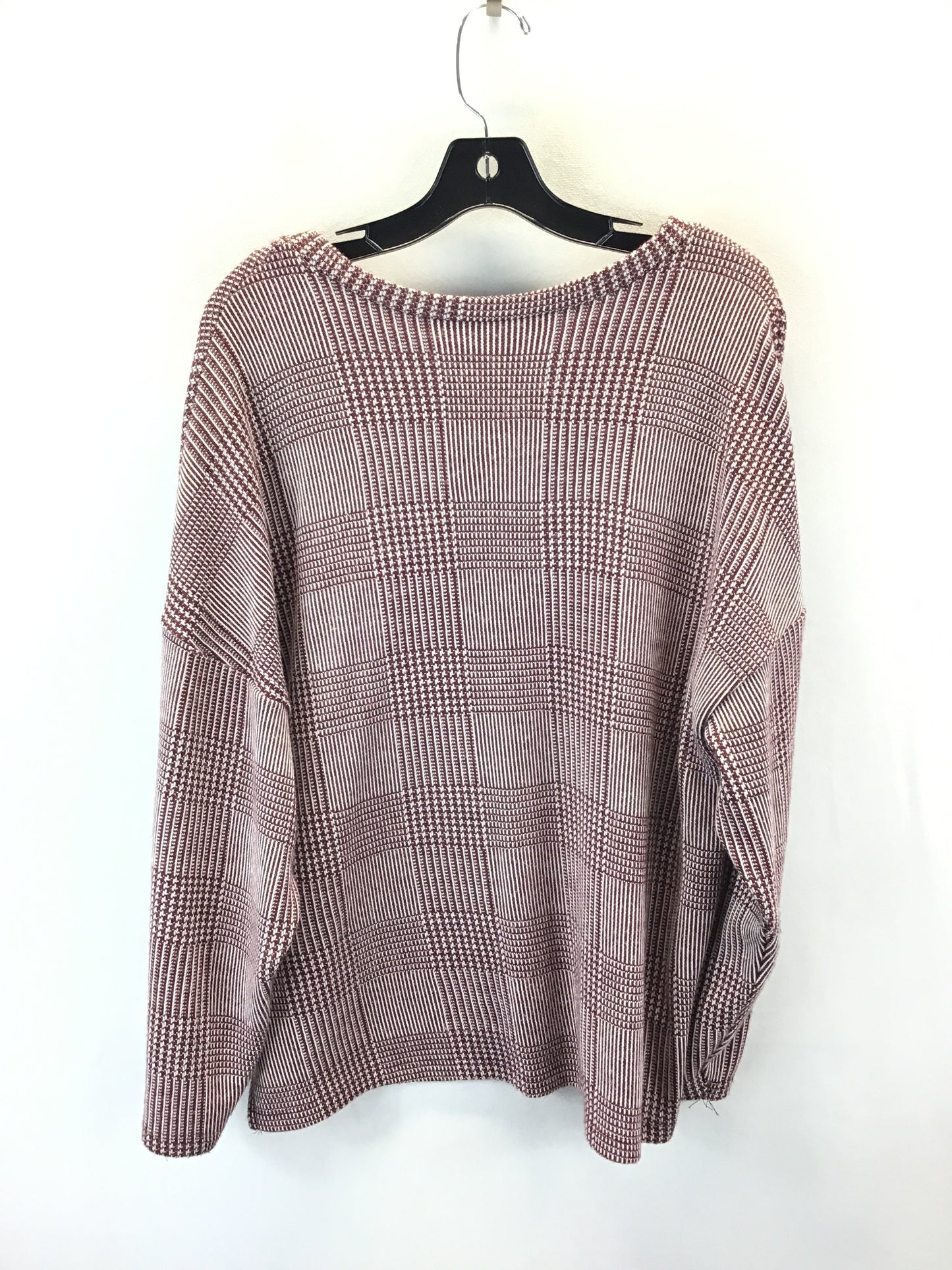 Sweater By Zara In Plaid Pattern, Size: L