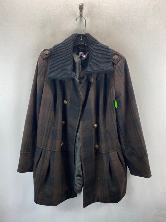 Coat Other By Style And Company In Brown, Size: L