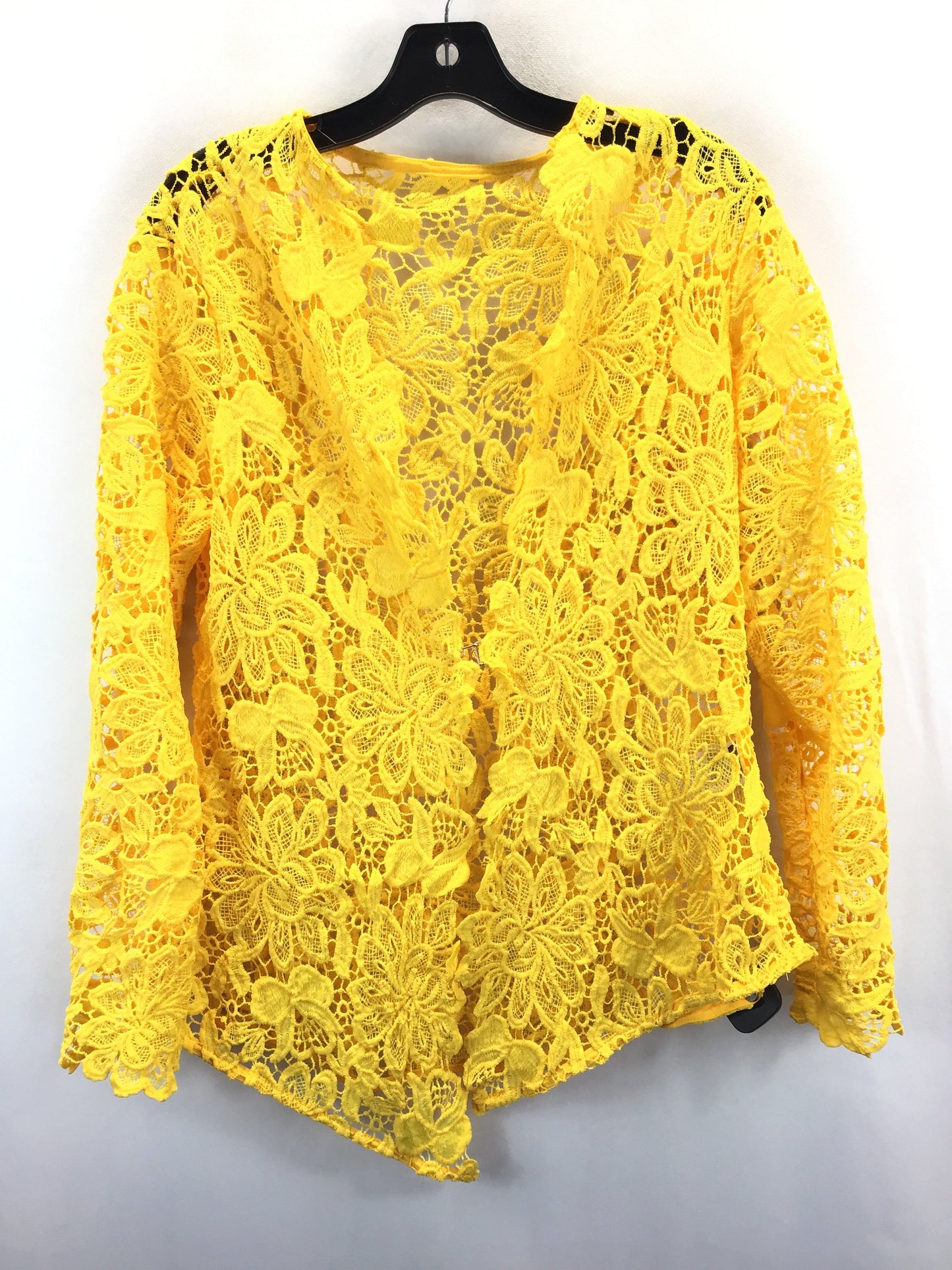 Yellow Cardigan Shein, Size 1x