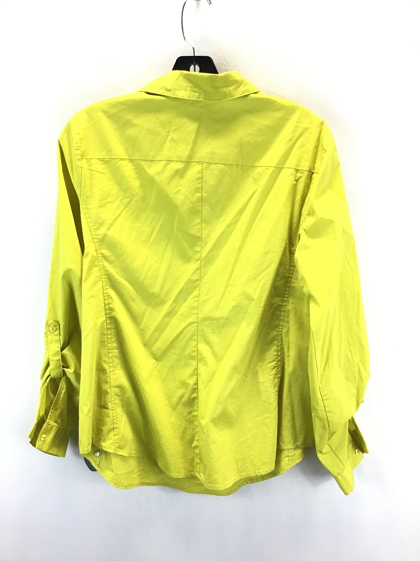 Top Long Sleeve By New York And Co In Yellow, Size: M