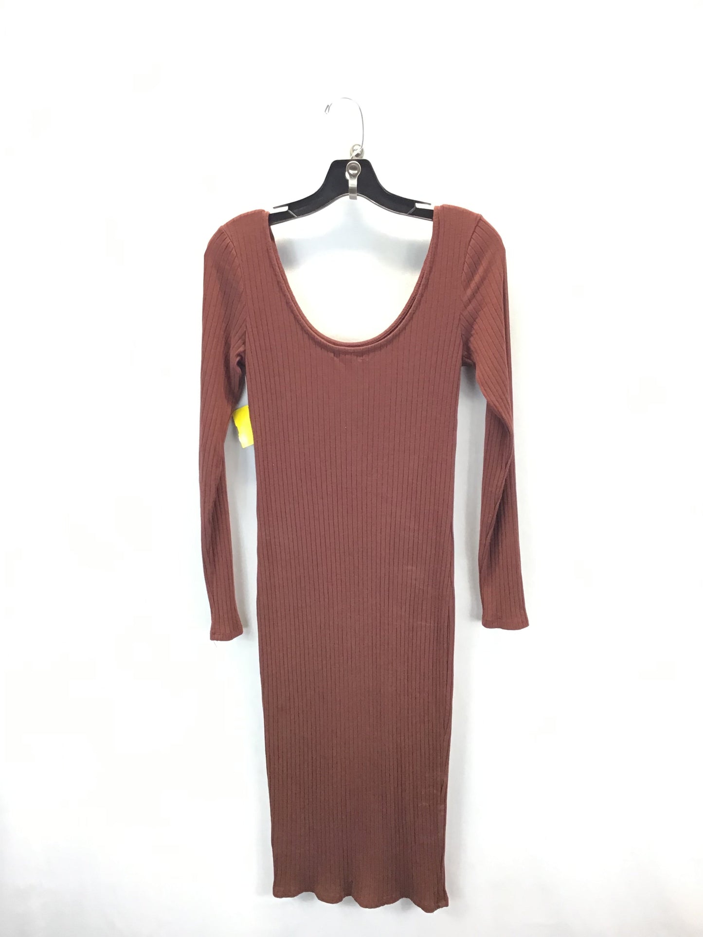 Dress Casual Midi By Fashion Nova In Rust, Size: M