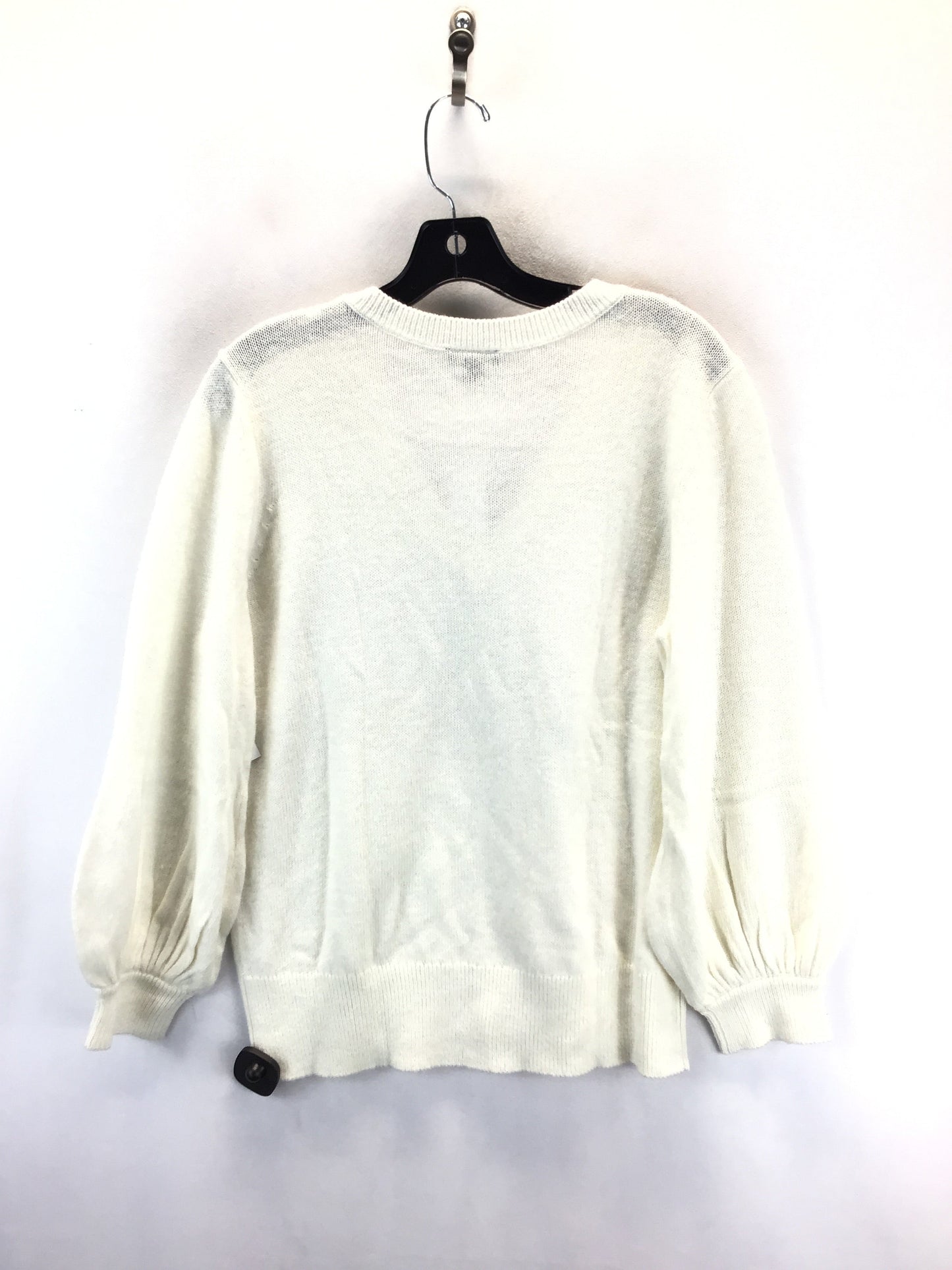 Sweater By Ann Taylor In Cream, Size: Xl